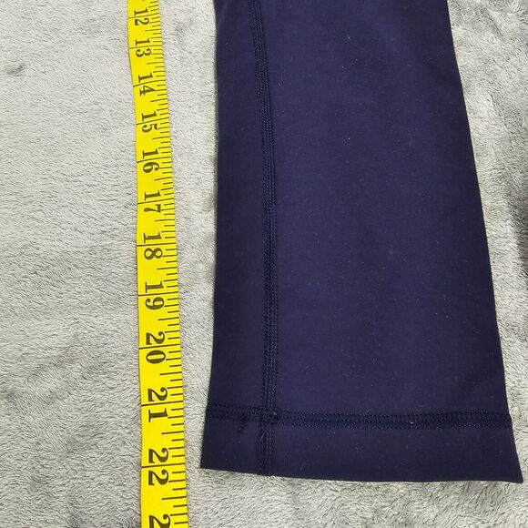 Lululemon Women's Blue Cropped Leggings Pockets Size 4 - Picture 7 of 9